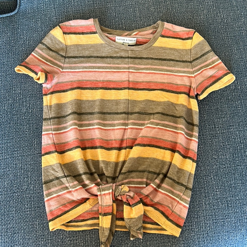 Madewell tie front top